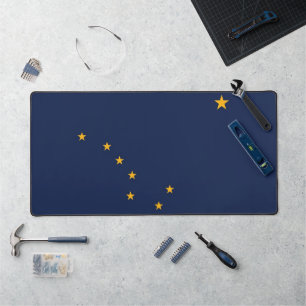 Desk Mat with flag of Alaska, USA