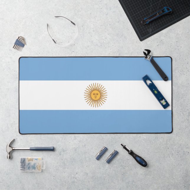 Desk Mat with flag of Argentina (Workstation)