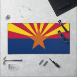 Desk Mat with flag of Arizona, USA<br><div class="desc">Add a bold touch of Arizona pride to your workspace with our exclusive Desk Mat featuring the flag of Arizona, USA! Crafted with care and precision, this desk mat is more than just a functional accessory—it’s a celebration of Arizona’s cultural heritage and vibrant identity. The striking design proudly displays the...</div>