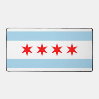 Desk Mat with flag of Chicago, USA