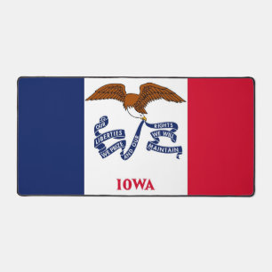 Desk Mat with flag of Iowa, USA