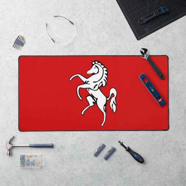 Desk Mat with flag of Kent County, UK (Workstation)