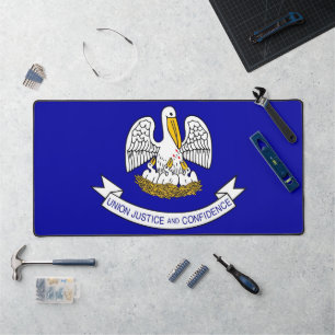 Desk Mat with flag of Louisiana, USA