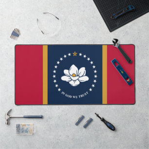 Desk Mat with flag of Mississippi, USA