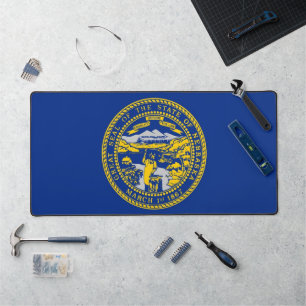 Desk Mat with flag of Nebraska, USA
