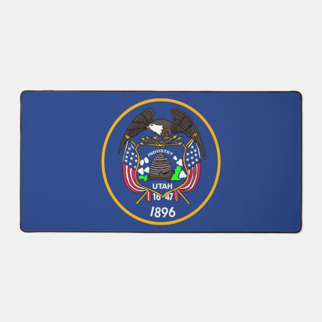Desk Mat with flag of Utah State, USA (Front)