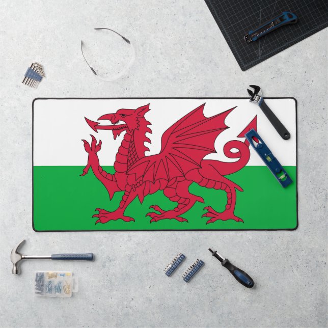 Desk Mat with flag of Wales, UK (Workstation)