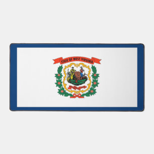 Desk Mat with flag of West Virginia State