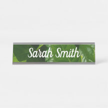 Desk name plate