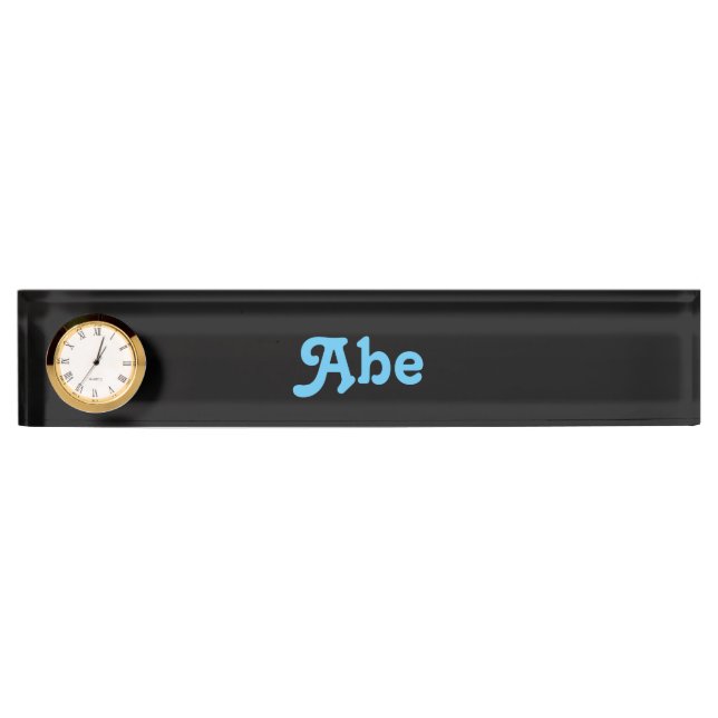 Desk Name Plate Abe (Front)
