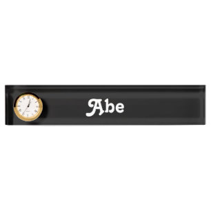 Desk Name Plate Abe