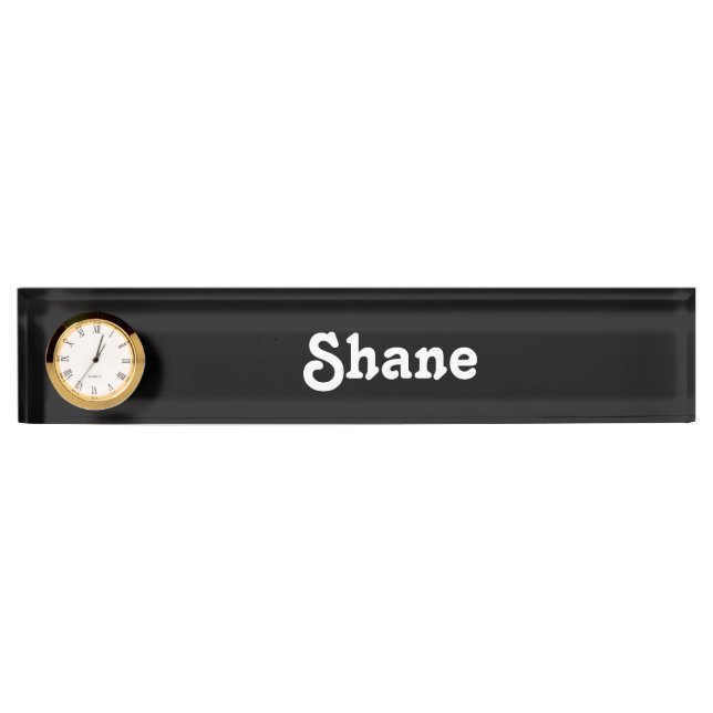 Desk Name Plate Shane (Front)