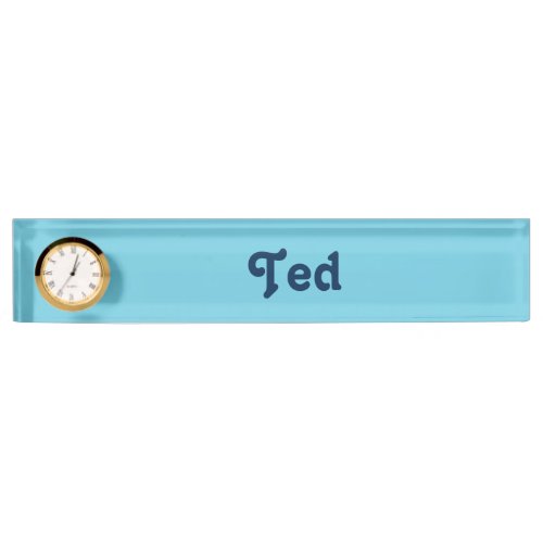 Desk Name Plate Ted