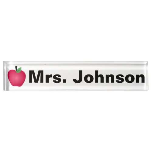 Desk Nameplate for Teacher