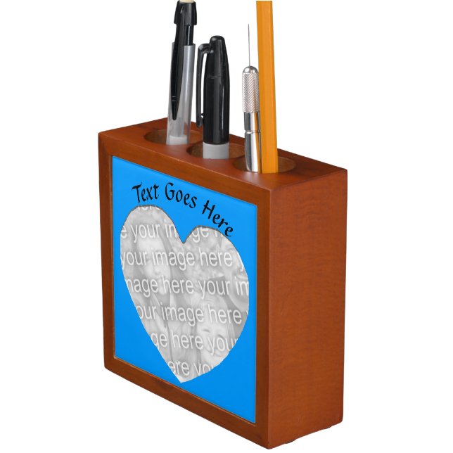 Desk Organizer - Blue Heart Frame (In Situ)