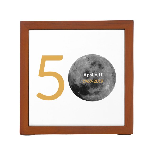 Desk Organizer for the Apollo 11 50th Anniversary. (Back)