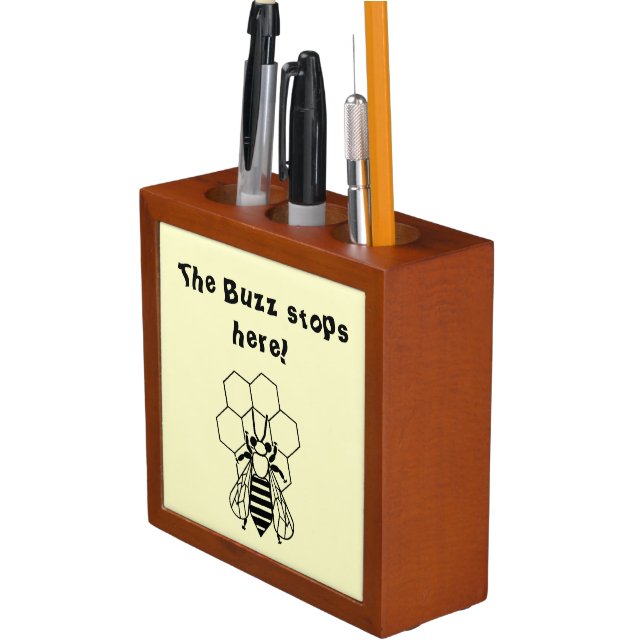 Desk Organizer - The Buzz Stops Here (In Situ)