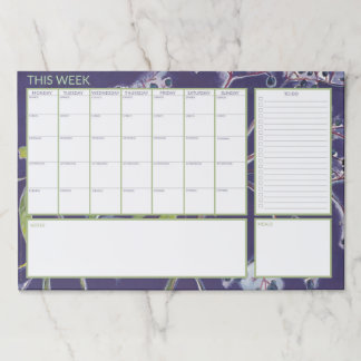 Desk Weekly Planner Tear Away Paper Pad