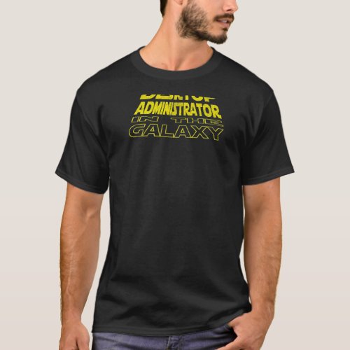 Desktop Administrator  Space Backside T_Shirt