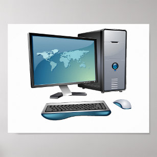 Desktop Computer Poster