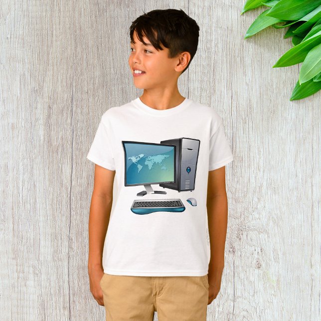 Desktop Computer with Monitor, Keyboard and Mouse T-Shirt (Creator Uploaded)