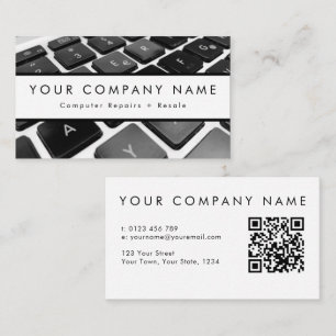 Desktop Laptop Computer Repair Technician Business Card