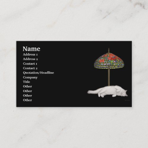 Desktop Sun Lamp Profile Card Business Card Templates