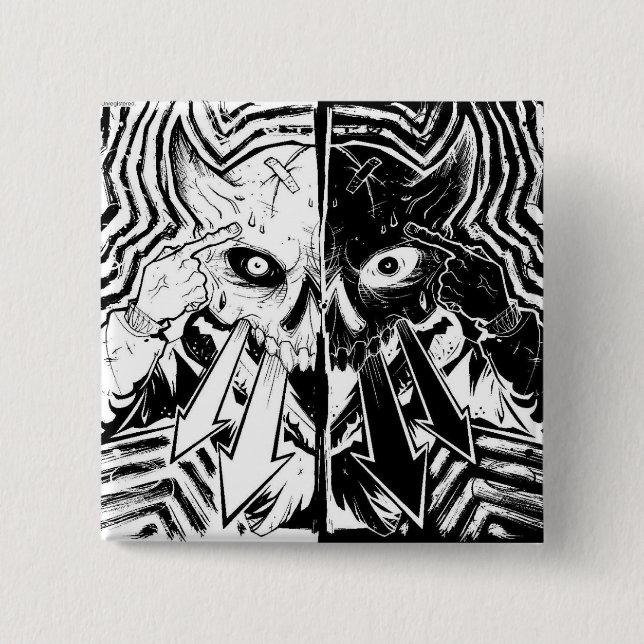 DesktopTelepathy Pinback Button (Front)