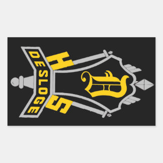 DESLOGE HIGH SCHOOL RECTANGULAR STICKER