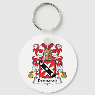 Desmarais Family Crest Keychain