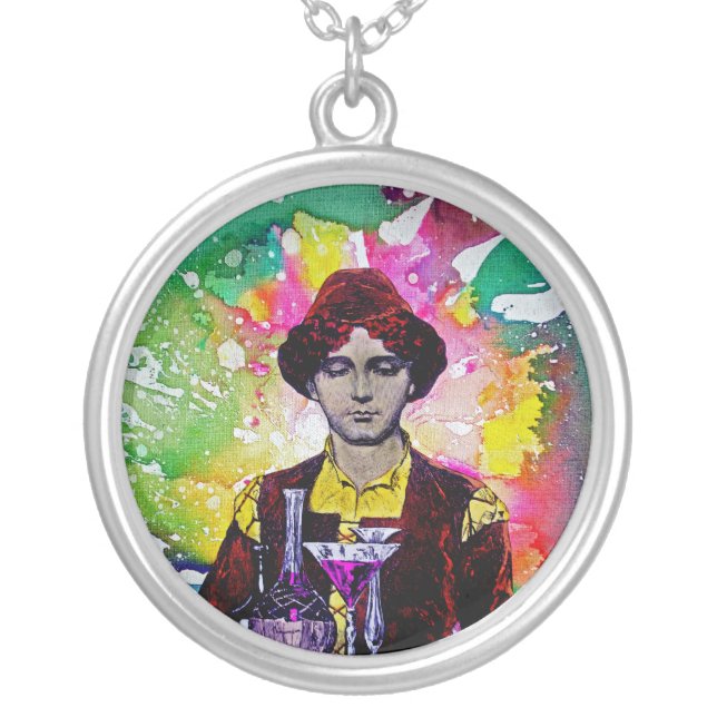 Desmond by Michael Moffa Silver Plated Necklace (Front)