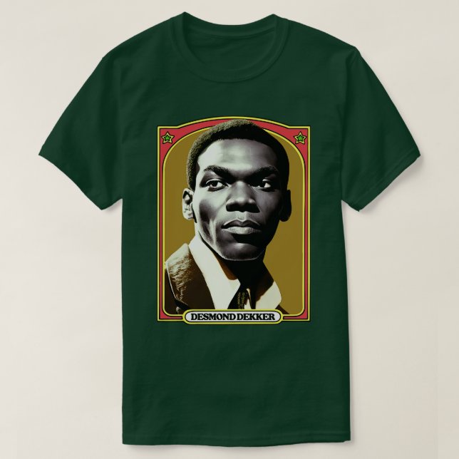 Desmond Dekker 70s Reggae Original Design T-Shirt (Design Front)