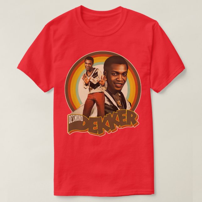 Desmond Dekker Retro Rocksteady Ska Dub T-Shirt (Design Front)