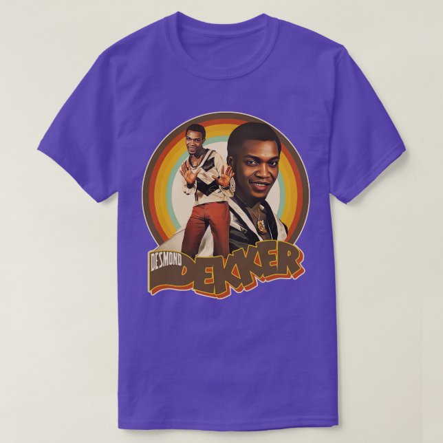 Desmond Dekker Retro Rocksteady Ska Dub T-Shirt (Design Front)