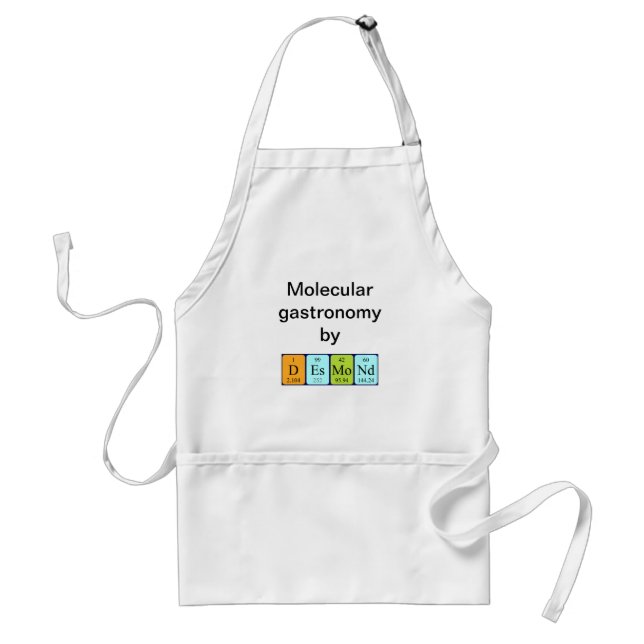 Desmond periodic table name apron (Front)