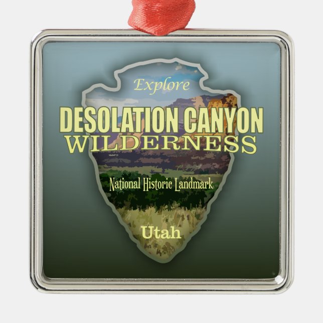 Desolation Canyon WA (arrowhead) Metal Ornament (Front)