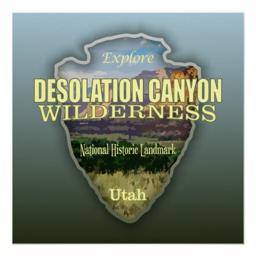 Desolation Canyon WA arrowhead Poster