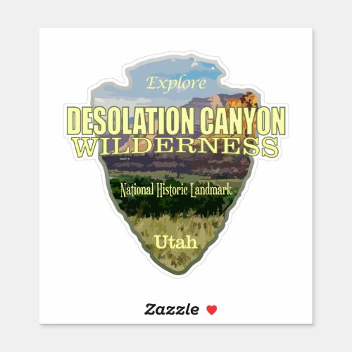 Desolation Canyon WA arrowhead Sticker