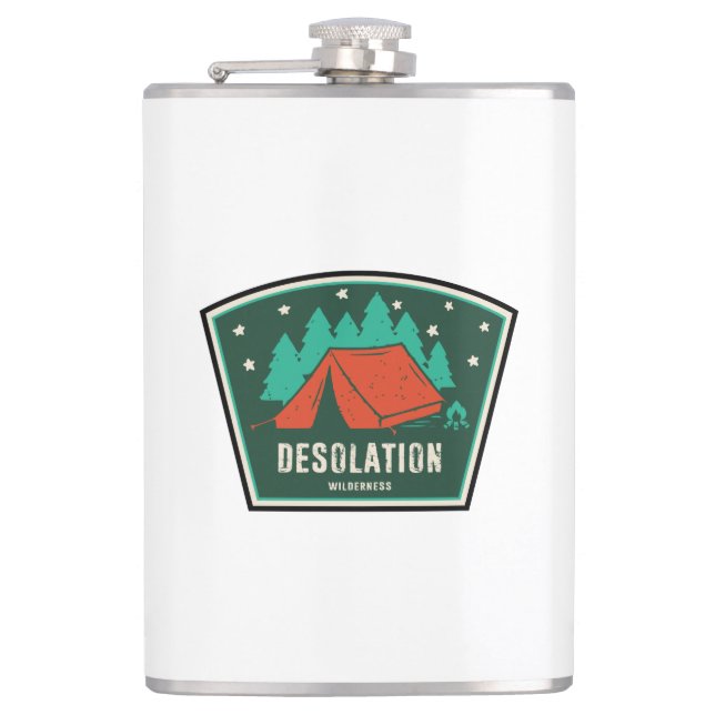 Desolation Wilderness California Camping Flask (Front)