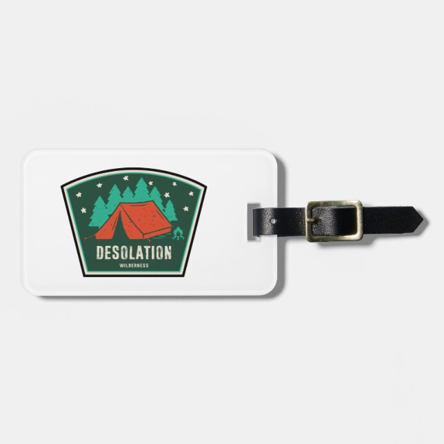 Desolation Wilderness California Camping Luggage Tag (Front Horizontal)