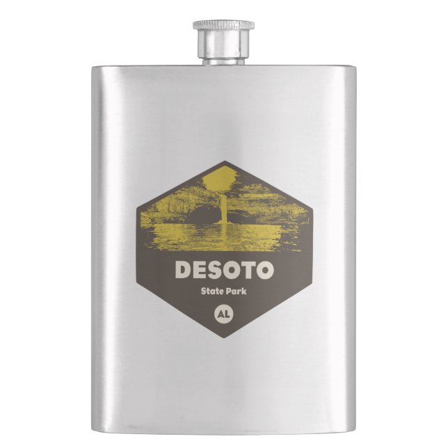 DeSoto State Park Alabama Flask (Front)
