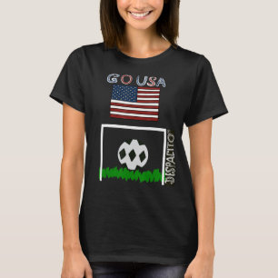 Despacito Go USA Flag Soccer Ball Football Graphic T-Shirt