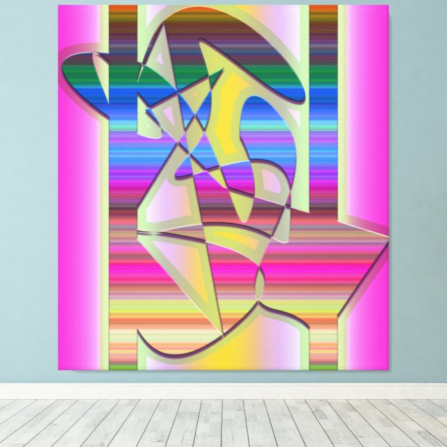 Despair and Sadness 3 Canvas Print (Insitu(Wood Floor))