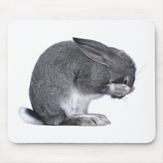 Despairing Rabbit Mouse Pad (Front)