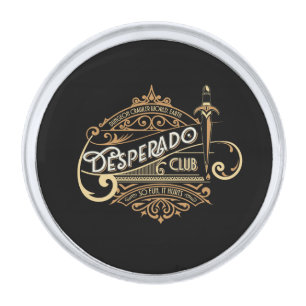 Desperado Club Logo Dungeon Crawler World: Earth Silver Finish Lapel Pin