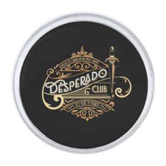 Desperado Club Logo Dungeon Crawler World: Earth Silver Finish Lapel Pin
