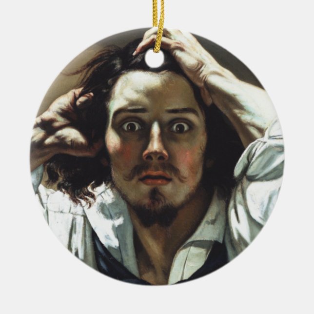 Desperate Man Ceramic Ornament (Front)