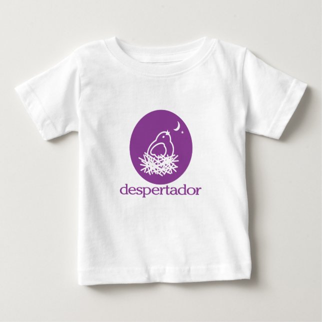 despertador = alarm clock baby tee (Front)