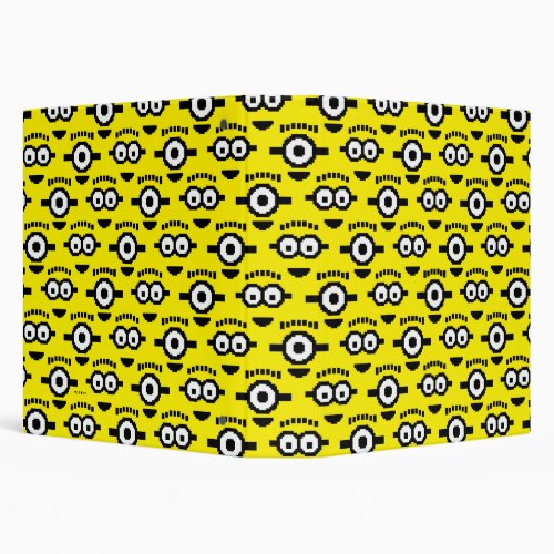 Despicable Me  8_Bit Minion Face Pattern 3 Ring Binder