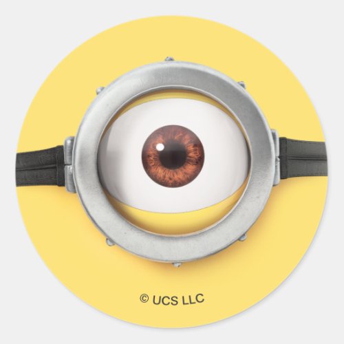 Despicable Me  Carl Eye Classic Round Sticker
